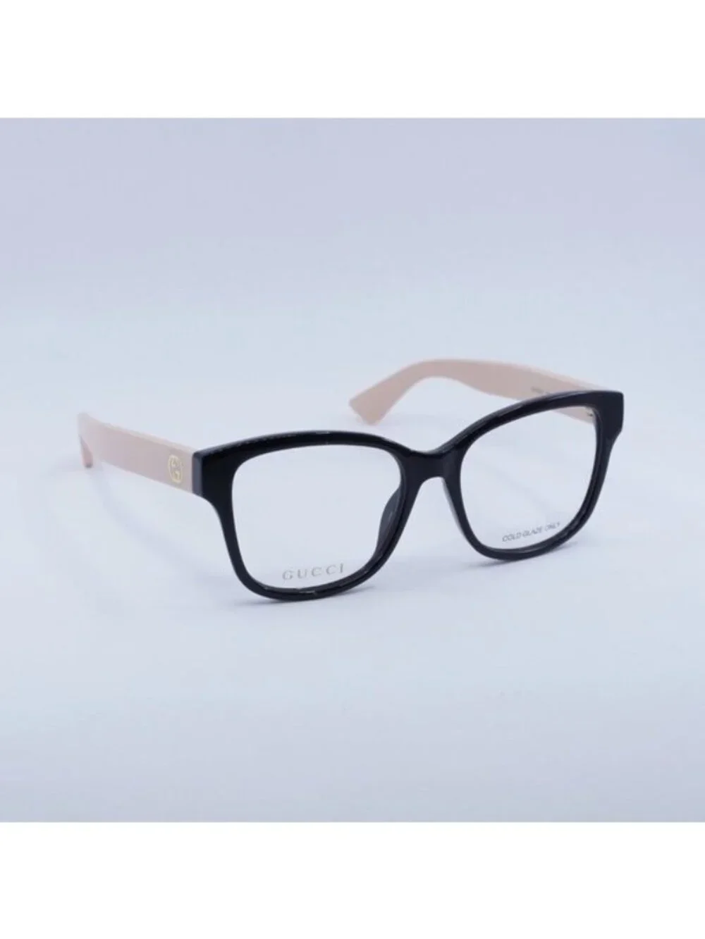 Gucci GG1340O 007 Eyeglasses Shiny Black/Pink 54mm Square Frame